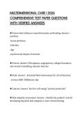 MULTIDIMENSIONAL CARE I 2026 COMPREHENSIVE TEST PAPER QUESTIONS WITH VERIFIED ANSWERS