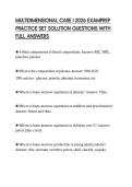 MULTIDIMENSIONAL CARE I 2026 EXAMPREP PRACTICE SET SOLUTION QUESTIONS WITH FULL ANSWERS