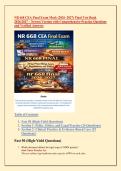 NR 668 CEA Final Exam Mock &lpar;2026&ndash;2027&rpar; Final Test Bank  2026&sol;2027 &ndash; Newest Version with Comprehensive Practice Questions  and Verified Answers