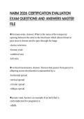 NARM 2026 CERTIFICATION EVALUATION EXAM QUESTIONS AND ANSWERS MASTER FILE