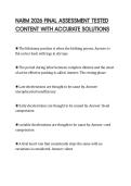 NARM 2026 FINAL ASSESSMENT TESTED CONTENT WITH ACCURATE SOLUTIONS