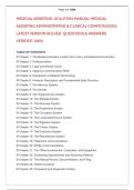 MEDICAL ASSISTING&period; SOLUTION MANUAL MEDICAL  ASSISTING ADMINISTRATIVE & CLINICAL COMPETENCIES  LATEST VERSION SOLVED  QUESTIONS & ANSWERS  VERIFIED 100&percnt;   