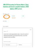 WGU C213 Accounting for Decision Makers &vert; Study Questions and Answers complete Solutions &vert; 2026 Updates &vert; 100&percnt; correct