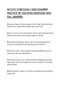 NCCCO CORE EXAM 3 2026 EXAMPREP PRACTICE SET SOLUTION QUESTIONS WITH FULL ANSWERS