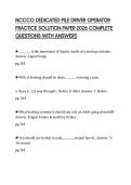 NCCCO DEDICATED PILE DRIVER OPERATOR PRACTICE SOLUTION PAPER 2026 COMPLETE QUESTIONS WITH ANSWERS