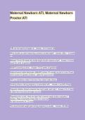 Maternal Newborn ATI&comma; Maternal Newborn Proctor ATI