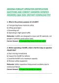 Arizona Forklift Operator Certification Exam Questions & Answers