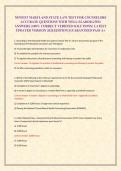 NEWEST MARYLAND STATE LAW TEST FOR COUNSELORS ACCURATE QUESTIONS WITH WELL ELABORATED ANSWERS &lpar;100&percnt; CORRECT VERIFIED SOLUTIONS&rpar; LATEST UPDATED VERSION 2026 EDITION &vert;GUARANTEED PASS A&plus;