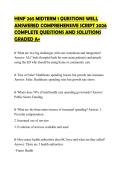HINF 265 MIDTERM 1 QUESTIONS WELL ANSWERED COMPREHENSIVE SCRIPT 2026 COMPLETE QUESTIONS AND SOLUTIONS GRADED A&plus;