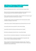 WGU Ethics in Technology &lpar;GWO1&rpar; Exam Revision Question & Answers Graded A&plus; to Pass
