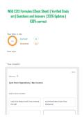 WGU C213 Formulas &lpar;Cheat Sheet&rpar; &vert; Verified Study set &vert; Questions and Answers &vert; 2026 Updates &vert; 100&percnt; correct