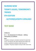 Nursing Trends Test Bank 2026 &vert; Catalano NCLEX Questions &vert; Professional Nursing Study Guide & Leadership MCQs &lpar;9th Ed&rpar;&comma;