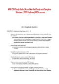 WGU C211 Study Guide &vert; Actual Verified Study with Complete Solutions &vert; 2026 Updates &vert; 100&percnt; correct