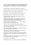PSY 121-EXAM 1-MISSOURI STATE UNIVERSITY-SP18 QUESTIONS WITH VERIFIED ACCURATE ANSWERS