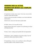 HONDROS NUR 205 ACTUAL EXAMINATION REVIEW 2026 COMPLETE Q&A PASSED
