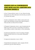 HONDROS NUR 205 COMPREHENSIVE STUDY NOTES 2026 FULL QUESTIONS WITH SOLUTIONS GRADED A&plus;