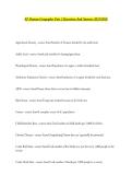 AP Human Geography Unit 2 Questions And Answers 2025&sol;2026