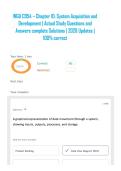 WGU C954 &ndash; Chapter 10&colon; System Acquisition and Development &vert; Actual Study Questions and Answers complete Solutions &vert; 2026 Updates &vert; 100&percnt; correct