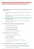 PUMPING AND AERIAL APPARATUS DRIVER&sol;OPERATOR HANDBOOK CHAPTER 1 JESSE QUESTIONS WITH COMPLETE SOLUTION