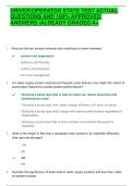 DRIVER&sol;OPERATOR STATE TEST ACTUAL QUESTIONS AND 100&percnt; APPROVED ANSWERS &vert;ALREADY GRADED A&plus;