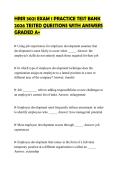 HRIR 3021 EXAM 1 PRACTICE TEST BANK 2026 TESTED QUESTIONS WITH ANSWERS GRADED A&plus;