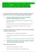 PUMPING APPARATUS DRIVER&sol;OPERATOR - CHAPTER 11 - STATIC WATER SUPPLY SOURCES QUESTIONS AND ANSWERS 