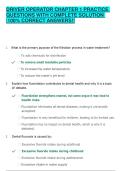 DRIVER OPERATOR CHAPTER 1 PRACTICE QUESTIONS WITH COMPLETE SOLUTION &vert;100&percnt; CORRECT ANSWERS&excl;&excl;