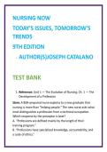 Nursing Trends Test Bank 2026 &vert; Catalano Nursing MCQs &vert; Professional Nursing Study Guide &vert; NCLEX Questions & Rationales