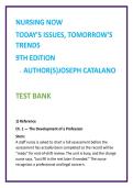 Nursing Trends Test Bank 2026 &vert; Catalano Nursing Now 9th Edition MCQs &vert; Professional Nursing Study Guide &vert; NCLEX Nursing Questions