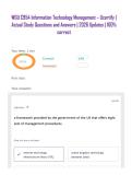 WGU C954 Information Technology Management &ndash; Ucertify &vert; Actual Study Questions and Answers &vert; 2026 Updates &vert; 100&percnt; correct