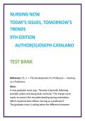Nursing Trends Test Bank 2026 &vert; Catalano Nursing MCQs &vert; Professional Nursing Study Guide &vert; NCLEX Questions & Answers