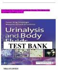 Test Bank for Urinalysis and Body Fluids&comma; 7th Edition by Susan King Strasinger & Marjorie Schaub Di Lorenzo &vert; Verified Chapters 1-17 Complete &vert; Q&A with Rationales &vert; Brandon Hill Title &vert; A&plus; Grade