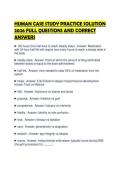 HUMAN CASE STUDY PRACTICE SOLUTION 2026 FULL QUESTIONS AND CORRECT ANSWERS
