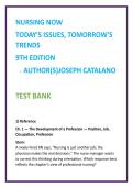 Nursing Now 9th Edition Test Bank &vert; Catalano Nursing Trends MCQs &vert; Professional Nursing Study Guide &vert; NCLEX Questions &vert; Nursing TestBank2026