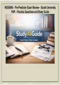 NSG6998 &ndash; Pre-Predictor Exam Review &ndash; South University FNP &ndash; Practice Questions & Study Guide