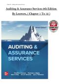 Auditing & Assurance Services 9th Edition &lpar;2026&sol;2027&rpar; &ndash; Louwers &ndash; EBook PDF &lpar;Chapters 1&ndash;12&rpar;