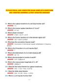  FE ELECTRICAL AND COMPUTER EXAM COMPLETE QUESTIONS AND VERIFIED ANSWERS LATEST UPDATED 2026&sol;2027