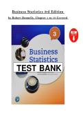 Business Statistics 3rd Edition &lpar;2026&sol;2027&rpar; &ndash; Donnelly &ndash; EBook PDF &lpar;Chapters 1&ndash;18 Test Bank&rpar;