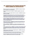A&P - AIRFRAME ORAL EXAM &lpar;JEPPESEN&rpar; QUESTIONS AND CORRECT ANSWERS 100&percnt; VERIFIED 2026-2027&excl;&excl;