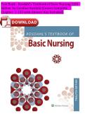 Test Bank for Rosdahl's Textbook of Basic Nursing&comma; 12th Edition by Caroline Rosdahl &vert; Complete Chapters 1-103 &vert; Verified Questions & Answers with Answer Key &vert; NCLEX-PN&reg; Prep &vert; LPN&sol;LVN Student Resource 