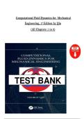 Computational Fluid Dynamics for Mechanical Engineering 1st Edition &lpar;2026&sol;2027&rpar; &ndash; Qin &ndash; EBook PDF &lpar;Chapters 1&ndash;8 Test Bank&rpar;