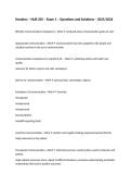 Hondros &ndash; NUR 205 &ndash; Exam 1 &ndash; Questions and Solutions &ndash; 2025&sol;2026