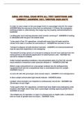 AMSA 490 FINAL EXAM WITH ALL TEST QUESTIONS AND CORRECT ANSWERS 100&percnt; VERIFIED 2026-2027&excl;&excl;