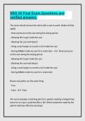 NSG 555 Final Exam&period;Questions and verified answers