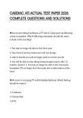 CARDIAC ATI ACTUAL TEST PAPER 2026 COMPLETE QUESTIONS AND SOLUTIONS