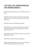 CCHT FINAL 2 FULL QUESTION PAPER 2026 WITH ANSWERS GRADED A&plus;