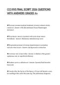 CCI RVS FINAL SCRIPT 2026 QUESTIONS WITH ANSWERS GRADED A&plus;