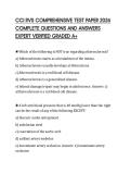 CCI RVS COMPREHENSIVE TEST PAPER 2026 COMPLETE QUESTIONS AND ANSWERS EXPERT VERIFIED GRADED A&plus;
