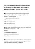 CCI RVS EXAM CERTIFICATION EVALUATION TEST 2026 FULL QUESTIONS AND CORRECT ANSWERS ALREADY PASSED GRADED A&plus;