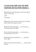 CCI RVS EXAM SCRIPT 2026 TEST PAPER QUESTIONS AND SOLUTIONS GRADED A&plus;